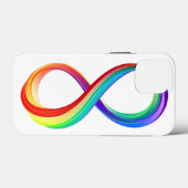 Oneindigheidssymbool met regenboog in lagen Case-Mate iPhone case (Achterkant (horizontaal))