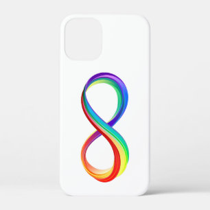 Oneindigheidssymbool met regenboog in lagen Case-Mate iPhone case