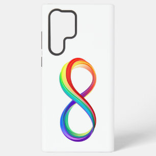 Oneindigheidssymbool met regenboog in lagen samsung galaxy hoesje