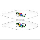 Oneindigheidssymbool met regenboogroos basketbal (Panelen)