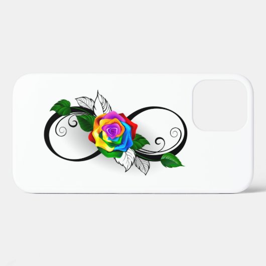 Oneindigheidssymbool met regenboogroos Case-Mate iPhone case (Achterkant (horizontaal))