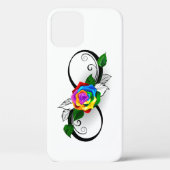 Oneindigheidssymbool met regenboogroos Case-Mate iPhone case (Achterkant)
