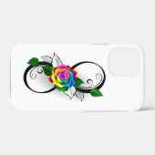 Oneindigheidssymbool met regenboogroos Case-Mate iPhone case (Achterkant (horizontaal))