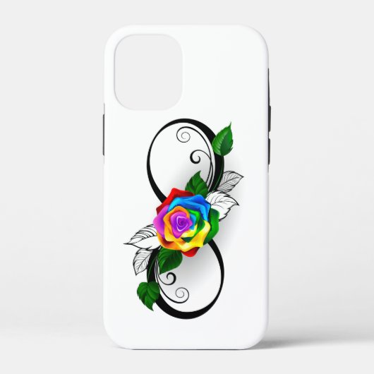 Oneindigheidssymbool met regenboogroos Case-Mate iPhone case (Achterkant)