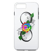 Oneindigheidssymbool met regenboogroos Case-Mate iPhone case (Achterkant)