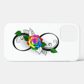 Oneindigheidssymbool met regenboogroos Case-Mate iPhone case (Achterkant (horizontaal))