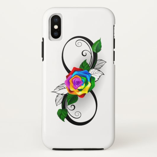 Oneindigheidssymbool met regenboogroos Case-Mate iPhone case (Achterkant)