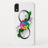 Oneindigheidssymbool met regenboogroos Case-Mate iPhone case (Achterkant)