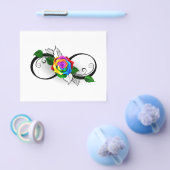 Oneindigheidssymbool met regenboogroos flyer (Enkel)
