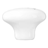 Oneindigheidssymbool met regenboogroos keramische knop (Zijkant)