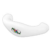 Oneindigheidssymbool met regenboogroos keramische ladegreep (Gekanteld)