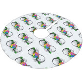 Oneindigheidssymbool met regenboogroos kerstboom rok (Gekanteld)