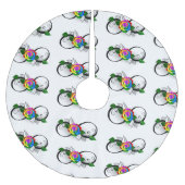 Oneindigheidssymbool met regenboogroos kerstboom rok (Voorkant)