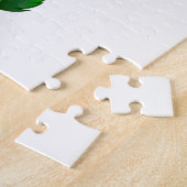 Oneindigheidssymbool met regenboogroos legpuzzel (Zijkant)