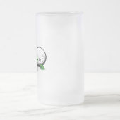 Oneindigheidssymbool met regenboogroos matglas bierpul (Center)