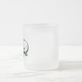 Oneindigheidssymbool met regenboogroos matglas koffiemok (Center)