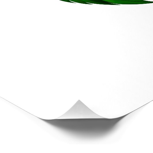 Oneindigheidssymbool met regenboogroos perfect poster (Hoek)