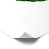 Oneindigheidssymbool met regenboogroos poster (Hoek)