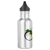 Oneindigheidssymbool met regenboogroos waterfles  (Links)
