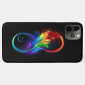 Oneindigheidssymbool met regenboogveer Case-Mate iPhone case (Achterkant (horizontaal))