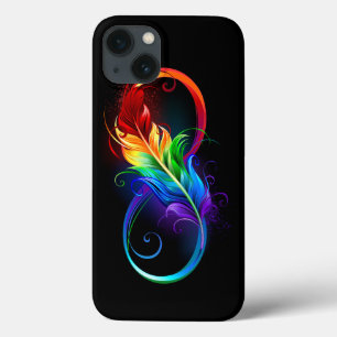 Oneindigheidssymbool met regenboogveer Case-Mate iPhone case