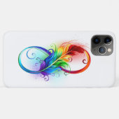 Oneindigheidssymbool met regenboogveer Case-Mate iPhone case (Achterkant (horizontaal))
