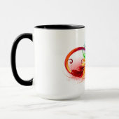 Oneindigheidssymbool met regenboogveer mok (Links)