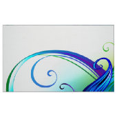 Oneindigheidssymbool met regenboogveer stof (Fat Quarter)