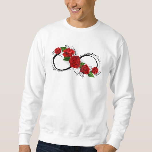 Oneindigheidssymbool met rode rozen trui (Voorkant)