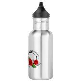 Oneindigheidssymbool met rode rozen waterfles (Rechts)
