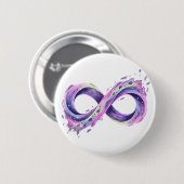 Oneindigheidssymbool Neurodiversiteit Autisme ADHD Ronde Button 5,7 Cm (Voorkant /achterkant)