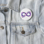 Oneindigheidssymbool Neurodiversiteit Autisme ADHD Ronde Button 5,7 Cm (In situ)