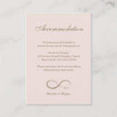 Oneindigheidssymbool trouw hotel info bijlage kaar (Voorkant)