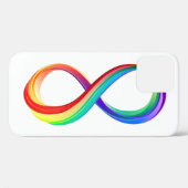 Oneindigheidssymbool van de laagjes regenboog Case-Mate iPhone case (Achterkant (horizontaal))