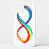 Oneindigheidssymbool van de laagjes regenboog Case-Mate iPhone case (Achterkant)