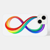 Oneindigheidssymbool van de regenboog in lagen Case-Mate iPhone case (Achterkant (horizontaal))