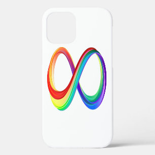 Oneindigheidssymbool van de regenboog in lagen Case-Mate iPhone case