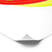 Oneindigheidssymbool van de regenboog in lagen perfect poster (Hoek)