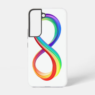 Oneindigheidssymbool van de regenboog in lagen samsung galaxy hoesje