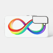 Oneindigheidssymbool van de regenboog in lagen samsung galaxy hoesje (Achterkant horizontaal)