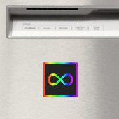 Oneindigheidssymbool van de regenboog magneet (Insitu (Vaatwasser))