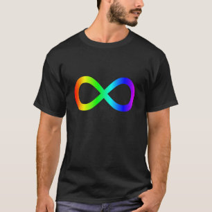 Oneindigheidssymbool van de regenboog t-shirt