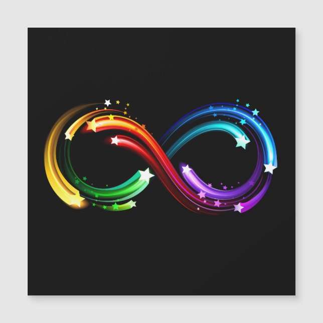 Oneindigheidssymbool van regenboogkometen (Voorkant)