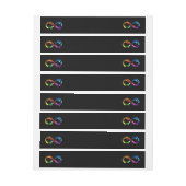 Oneindigheidssymbool van regenboogkometen (Vel)