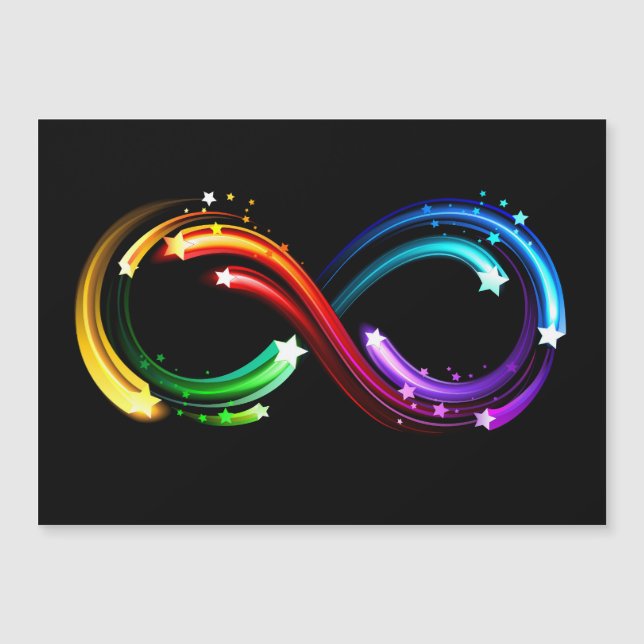 Oneindigheidssymbool van regenboogkometen (Voorkant)