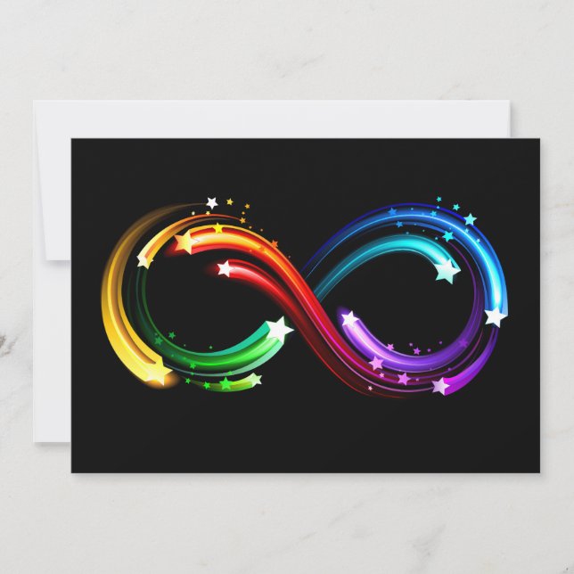 Oneindigheidssymbool van regenboogkometen (Voorkant)