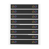 Oneindigheidssymbool van regenboogkometen (Vel)