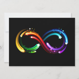 Oneindigheidssymbool van regenboogkometen