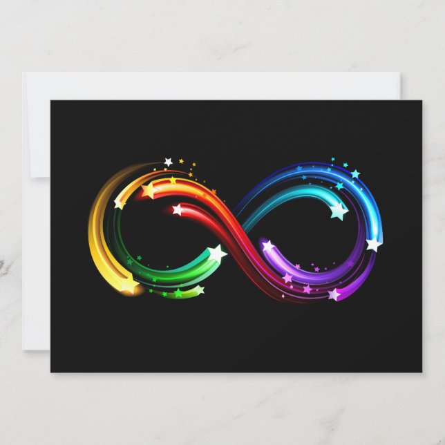 Oneindigheidssymbool van regenboogkometen (Voorkant)