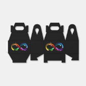 Oneindigheidssymbool van regenboogkometen bedankdoosjes (Uitgevouwen)